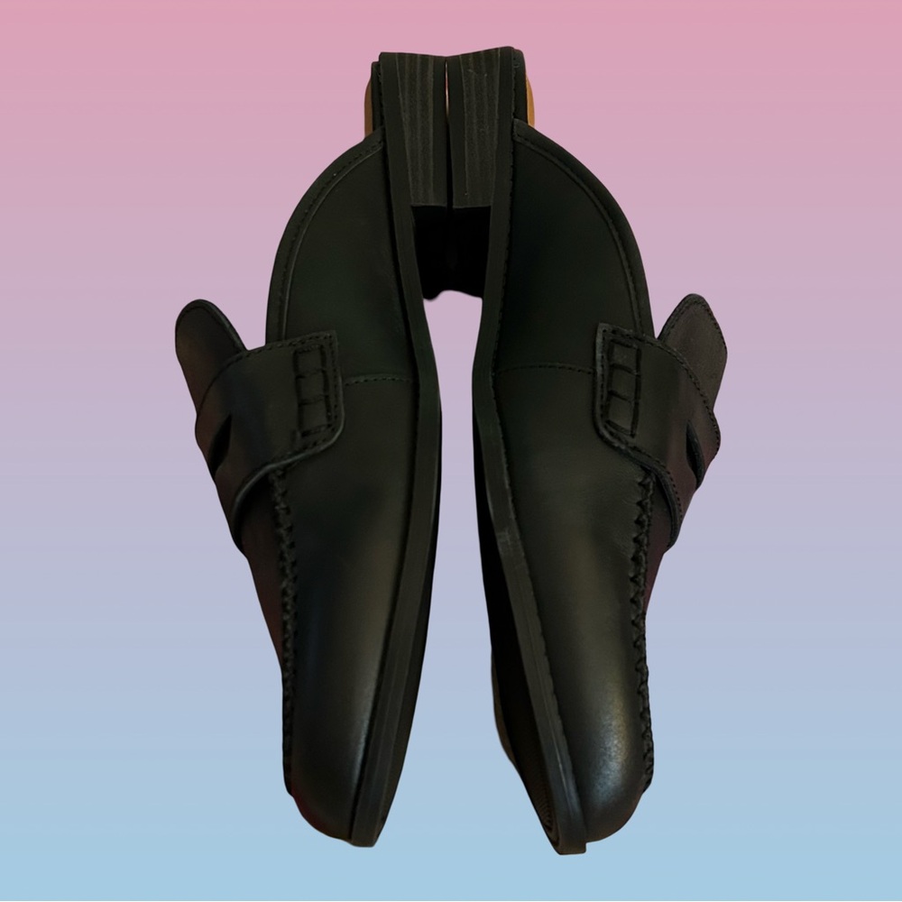 NWOT!LUCKY BRAND WOMEN’S MULE TYPE SLIP ON FLATS AND BLACK I” BOTTOM HEEL.SZ 10M - Picture 10 of 16